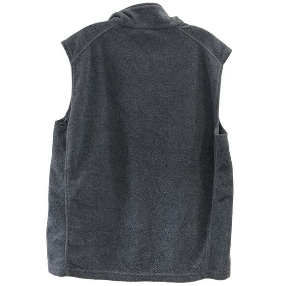 COLUMBIA Men's Outerwear Vest Fleece Sleeveless Full Zip In Gray Size Large - Picture 5 of 8